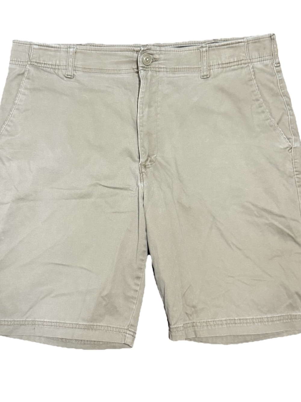 Men’s Lee Extreme Comfort Performance Stretch Shorts Khaki Beige Size 38 Motion